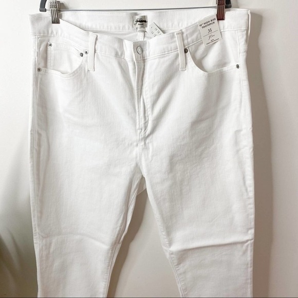 J. Crew 10" highest-rise toothpick jean in white size 35 - Picture 7 of 13